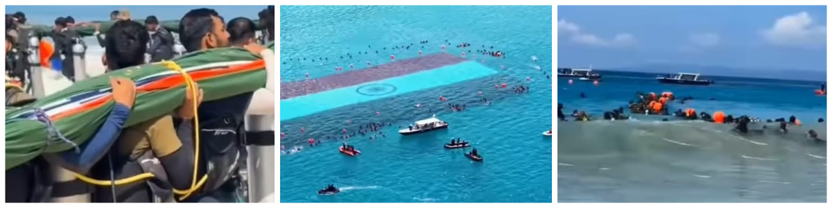 Andaman Sets Record with World’s Largest Underwater National Flag at Radhanagar Beach