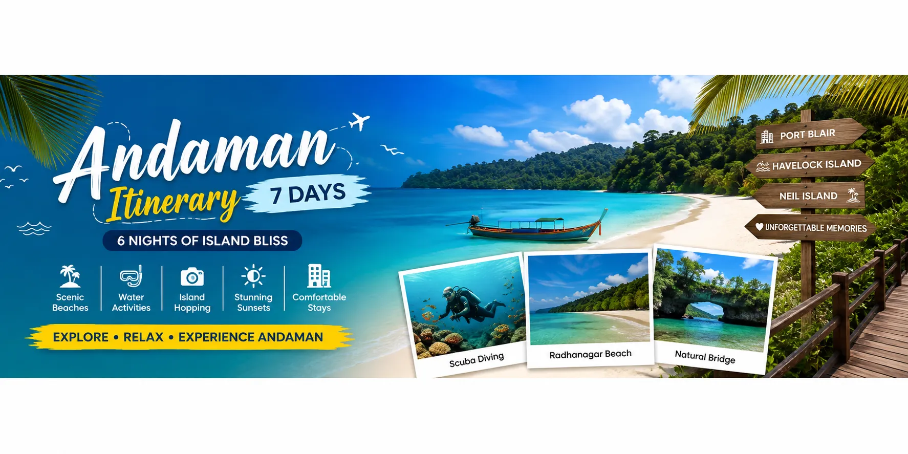 Andaman Itinerary 7 Days – 6 Nights Complete Travel Plan