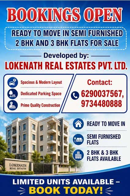 🏢 Bookings Open – Ready to Move Semi-Furnished Flats for Sale! 🏢