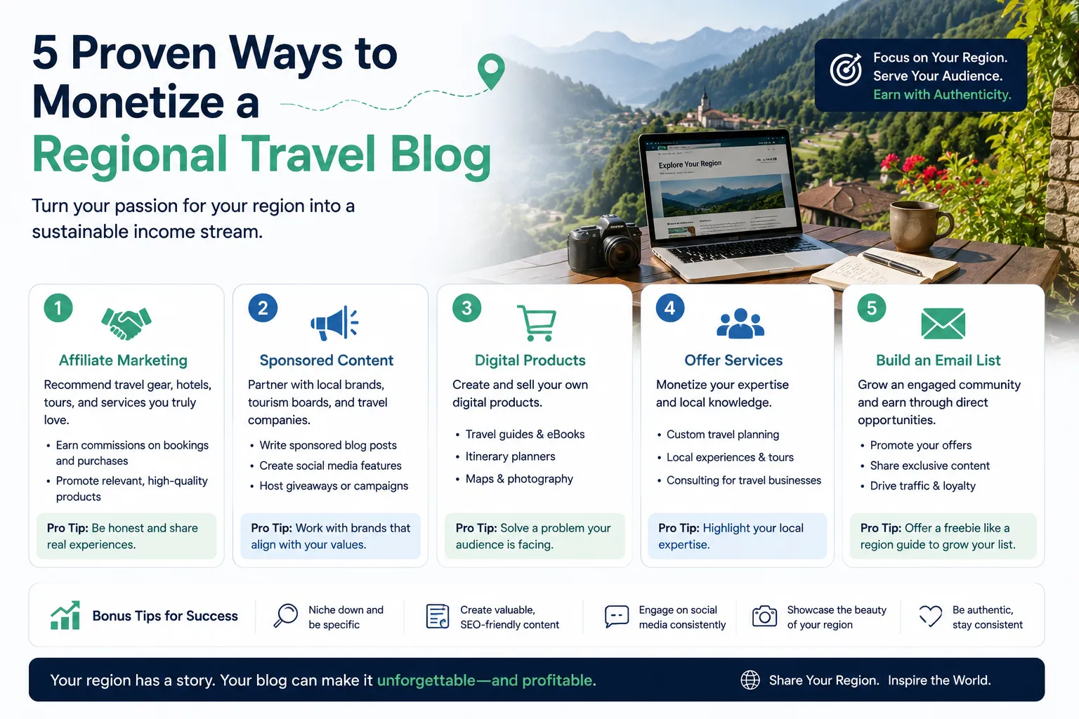 5 Proven Ways to Monetize a Regional Travel Blog