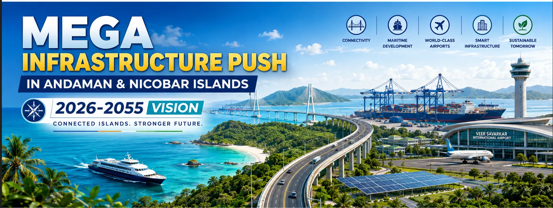 🏗️ Mega Infrastructure Push in Andaman & Nicobar Islands | 2026-2055 Vision