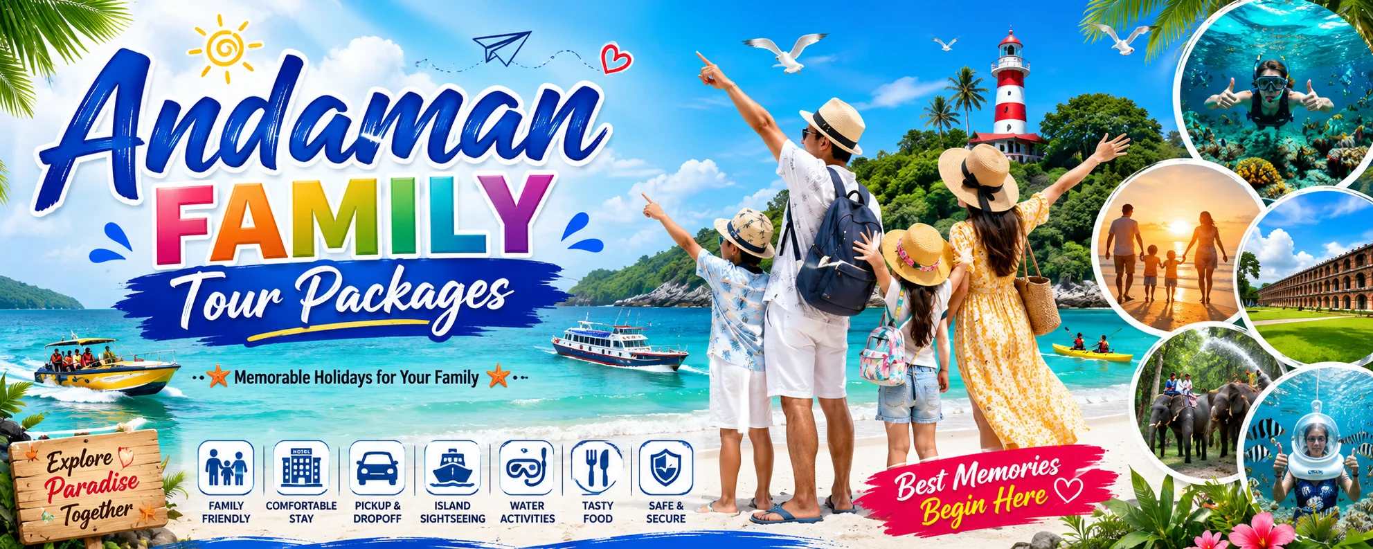 👨‍👩‍👧‍👦 Andaman Family Tour Packages 2026 | Safe & Relaxed Itineraries
