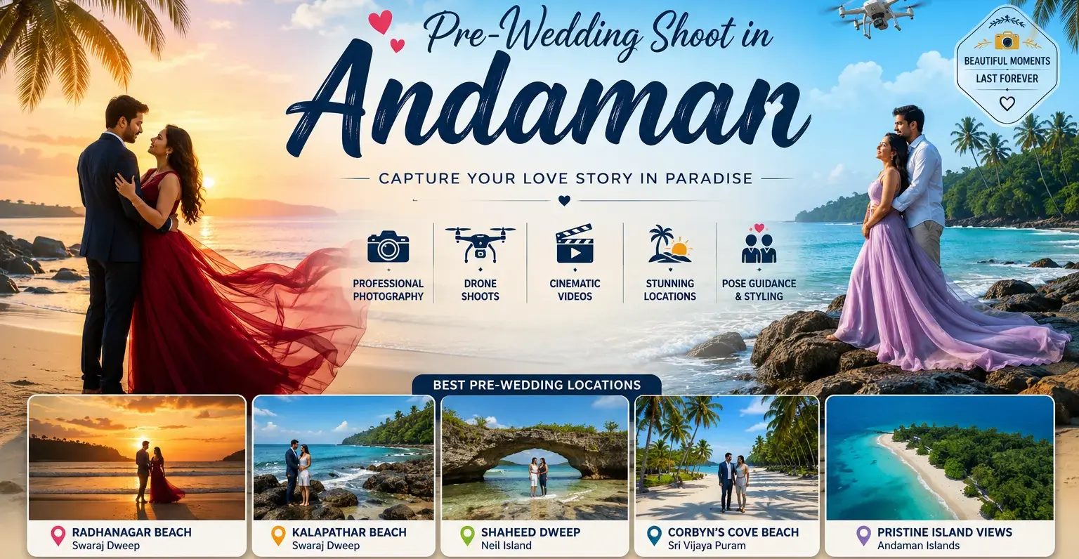 Pre-Wedding Shoot in Andaman | Best Packages & Locations 2026
