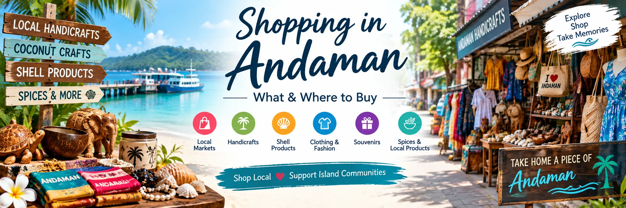 Shopping in Andaman markets handicrafts and souvenirs